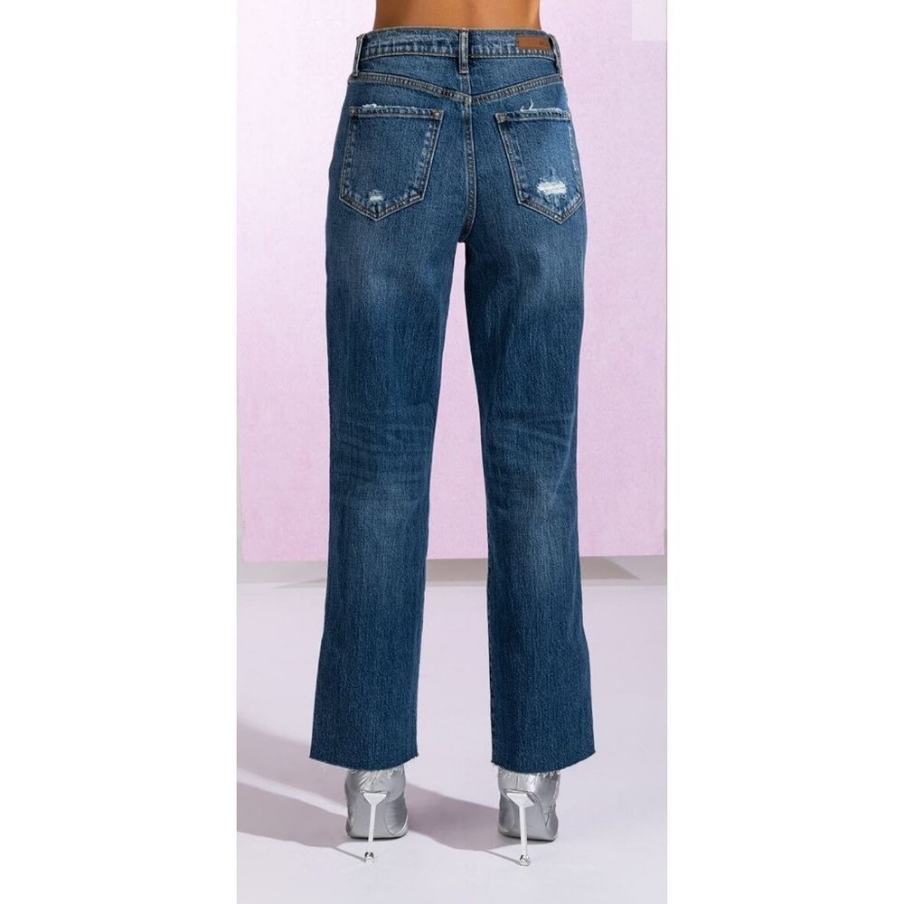 Cello HIGH RISE STRAIGHT LEG PATCHWORK JEANS 13 - Picture 4 of 14